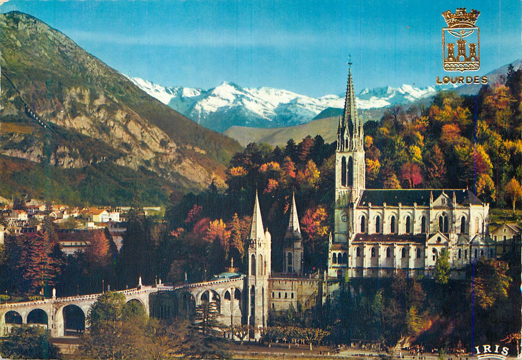 CPM Lourdes La Basilique et le Pic du Jer
