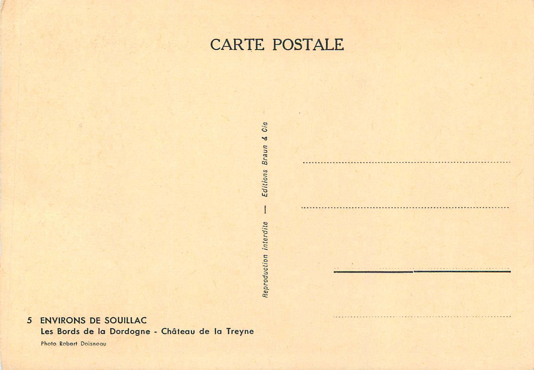 Château de la Treyne — Environs de Souillac — Éditions Braun & Cie — Reverso