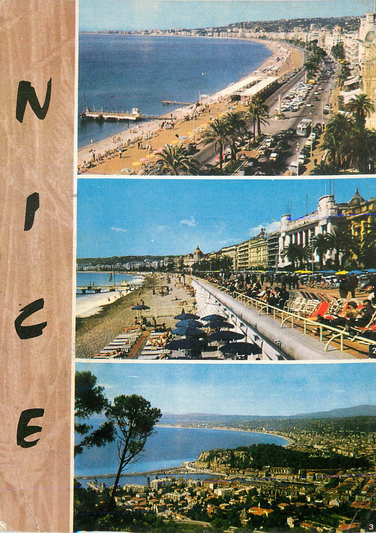 CPM La Cote d Azur Nice La Promenade des Anglais et la Plage Vue generale