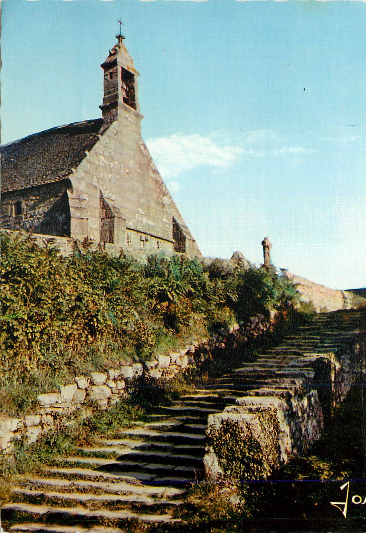 CPM La Bretagne en Couleurs Cote de Granit Rose de Bretagne Chapelle de Port Blanc