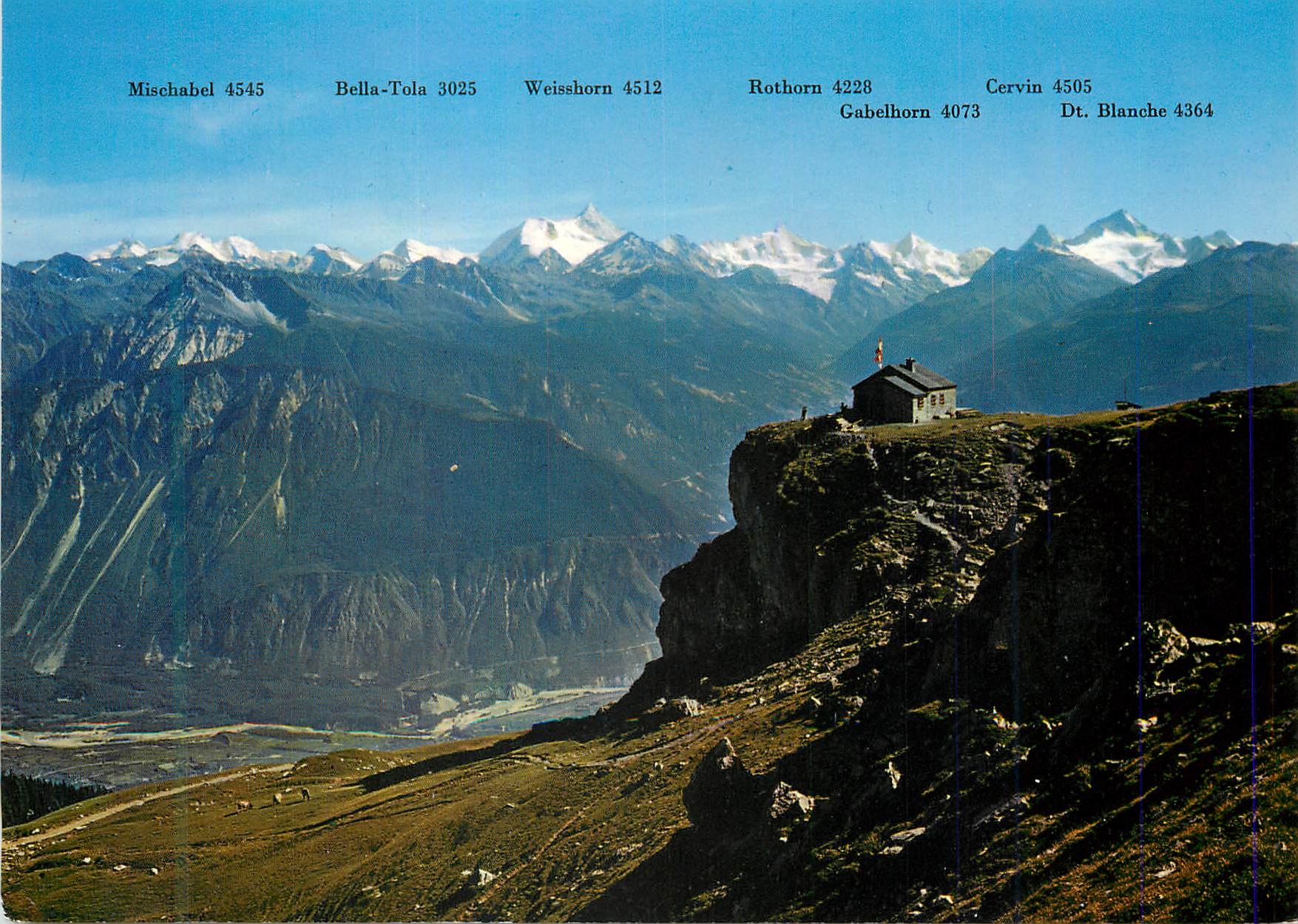 CPM Montana Crans Suisse Vue de la Cabane du C a S des Violettes