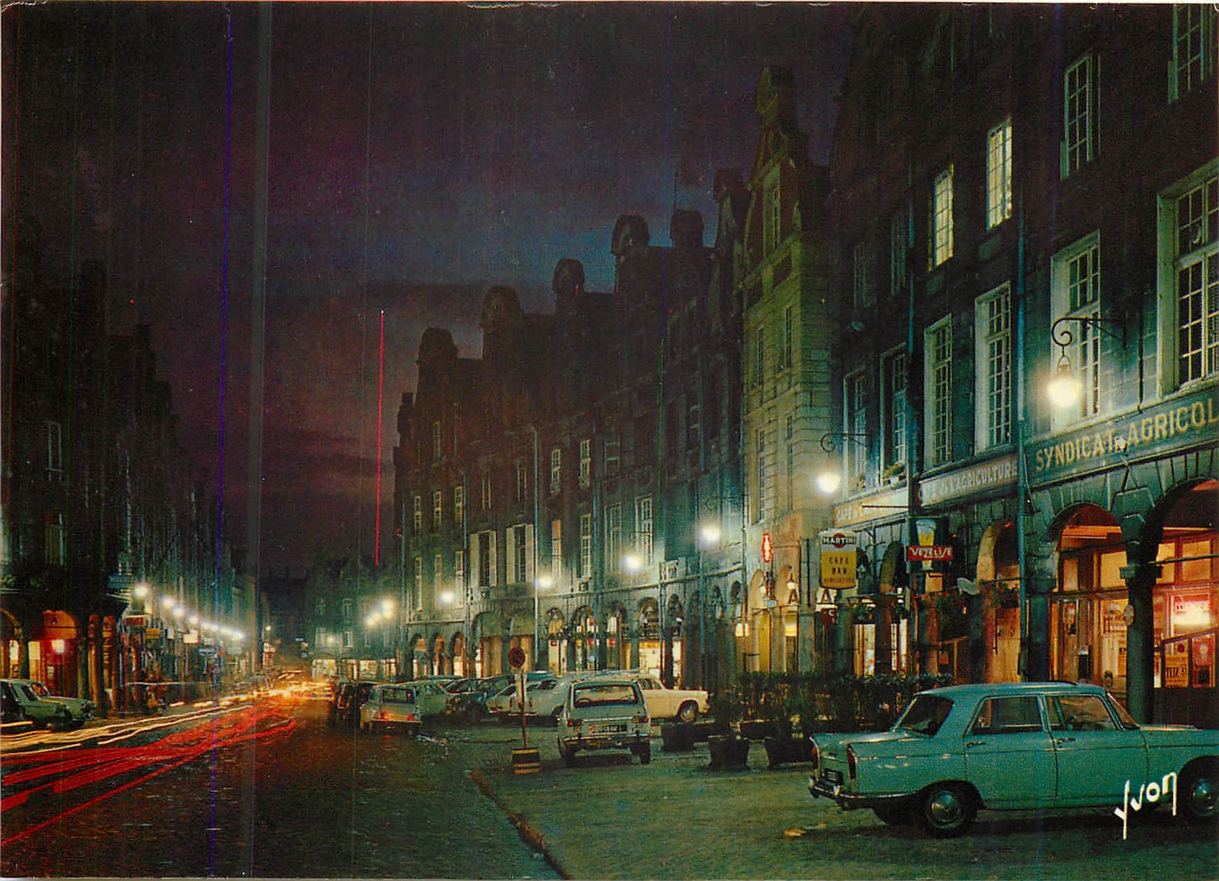 Arras - Grande-Place et Rue de la Taillerie, la nuit — Éditions d'art Arcueil