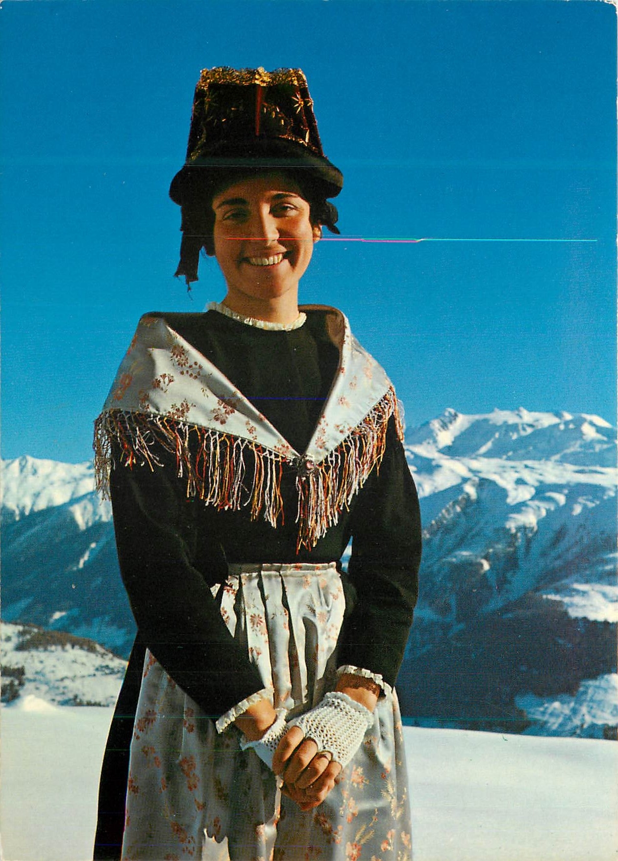 CPM Walloser Sonntagstracht Costume du Valais Folklore