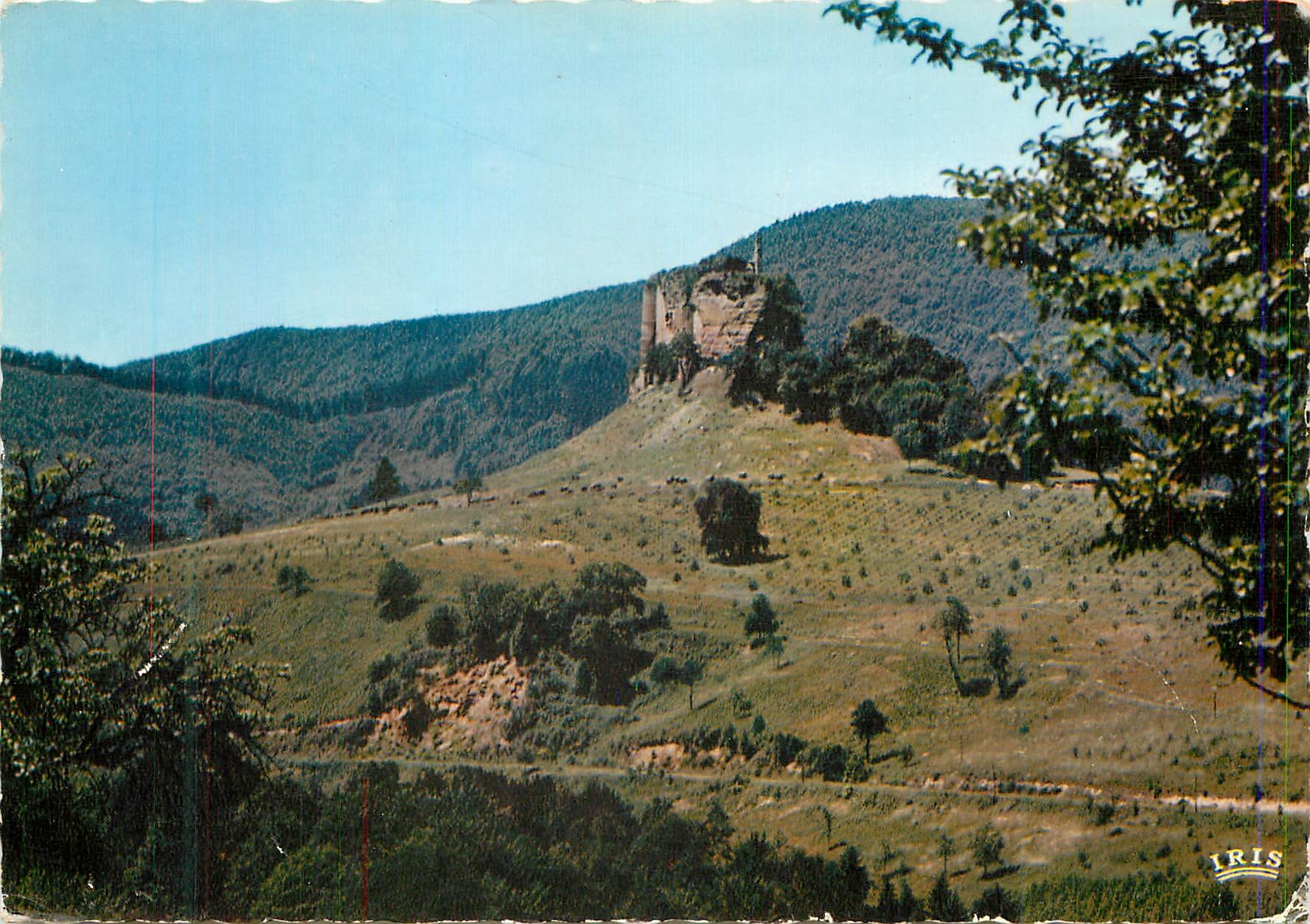 CPM Lembach Bas Rhin Ruines du Chateau de Fleckenstein vue depuis ke Gimbelhof Ruinen con schloss Fleckenstein vom Gimbe