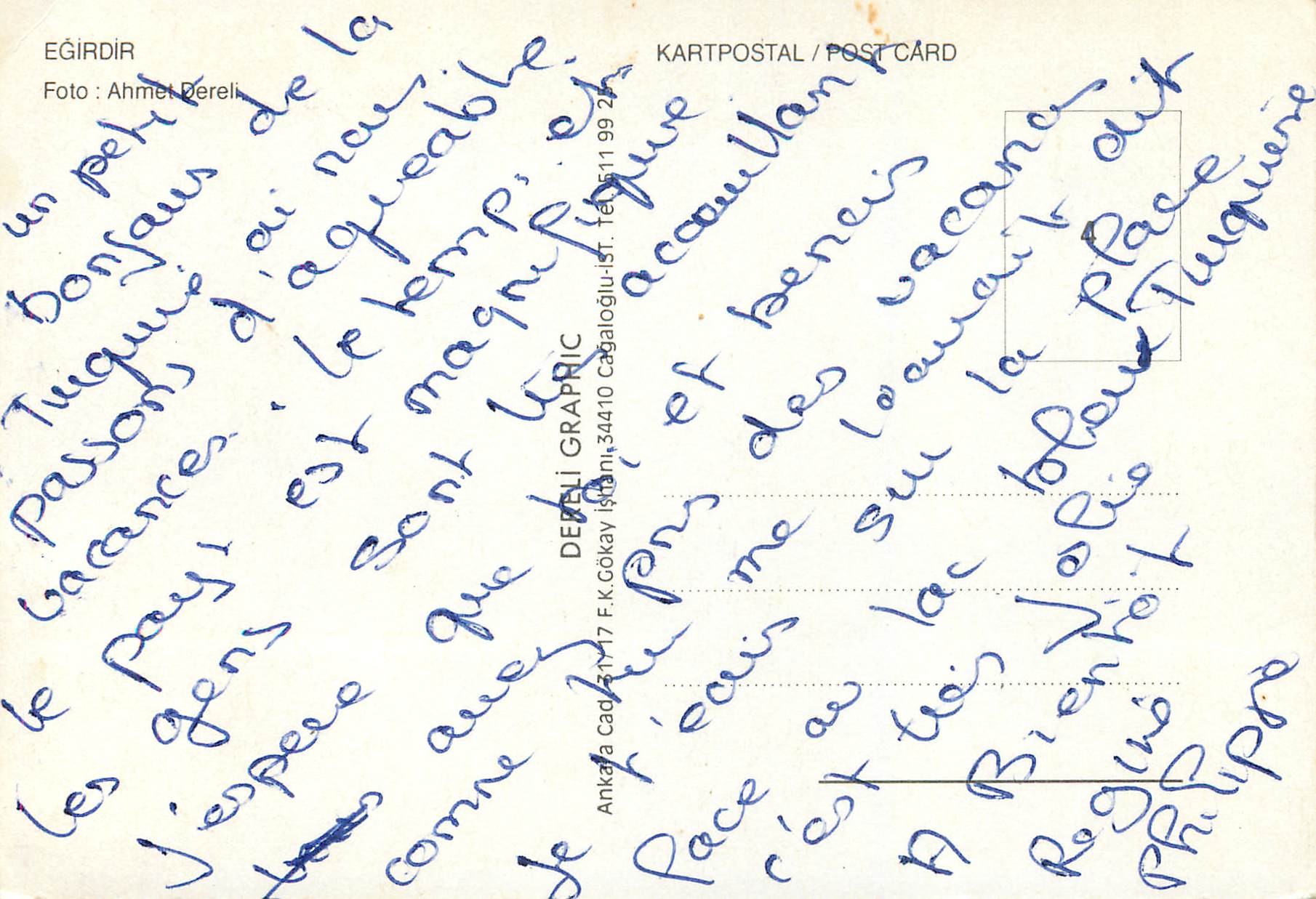 CPM Egirdir Ahment Dereli — Verso