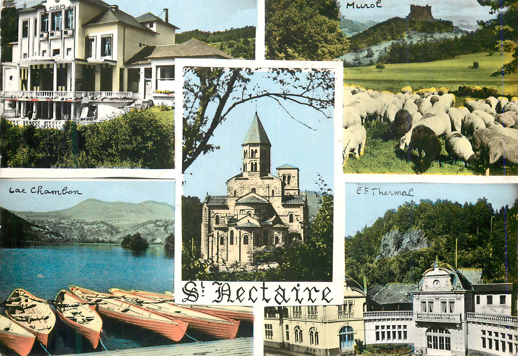 CPM L Auvergne Pittoresque Saint Nectaire Lac Chambon Murol Etablissement thermal
