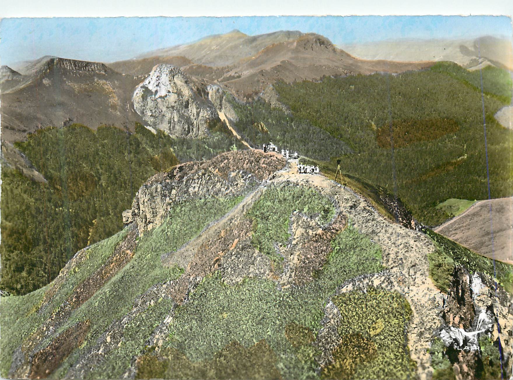 CPM En Avion Au Dessus de Massif du Puy Mary Cantal Le Sommet du Puy Mary