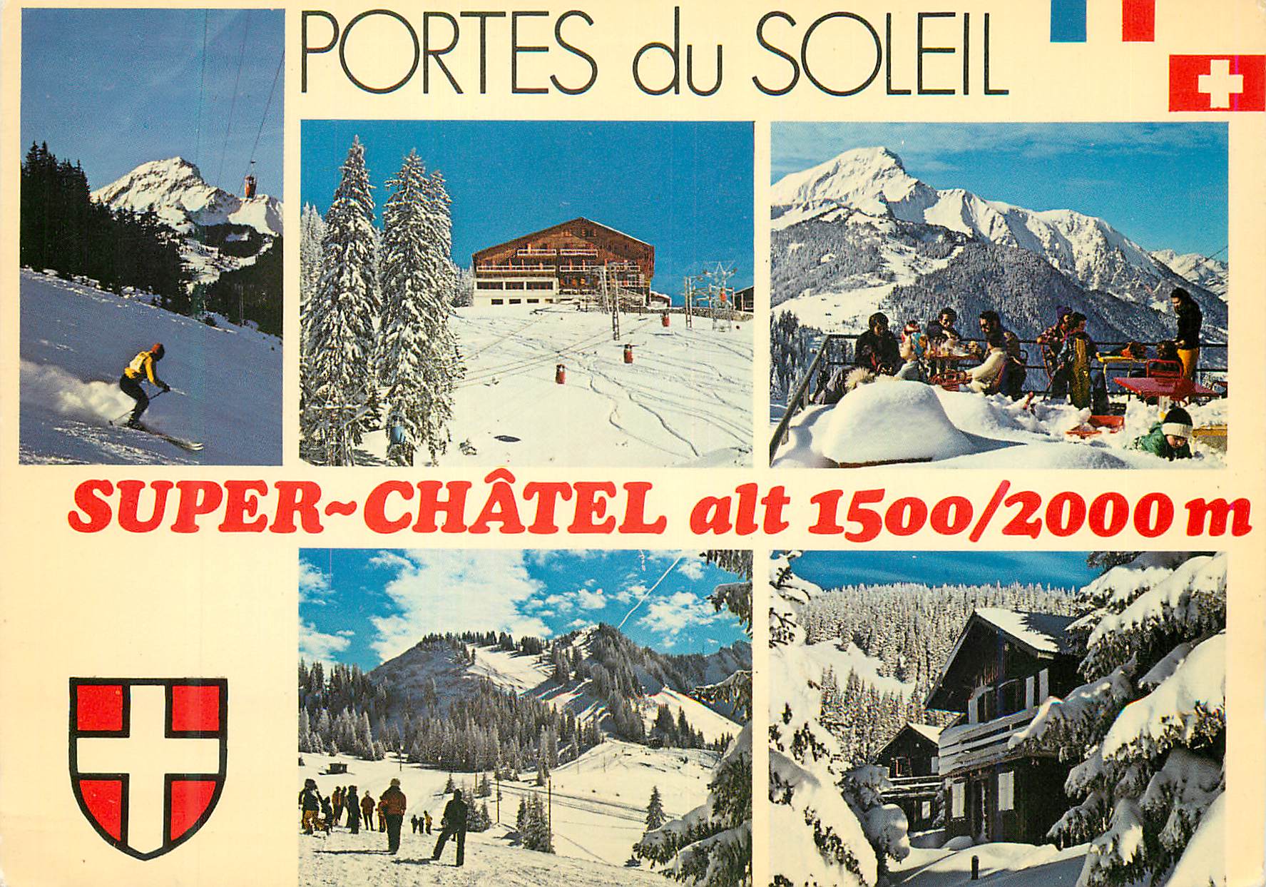 Portes du Soleil — Super-Châtel alt 1500/2000 m — Éditions Studio Yvoh Chaloyard - Recto