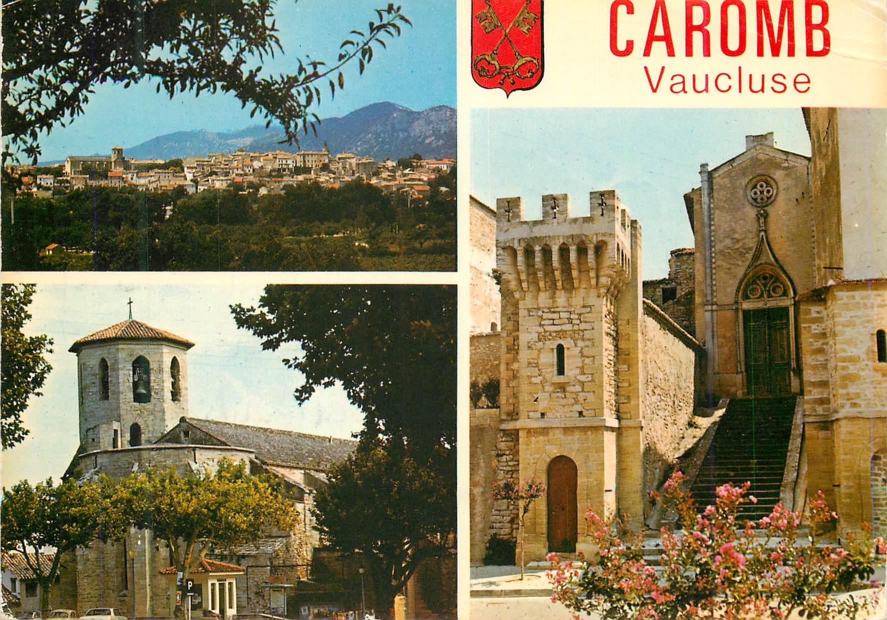 CPM Paysages de France Caromb Vaucluse Altitude metres Village provencal au pied du Mont