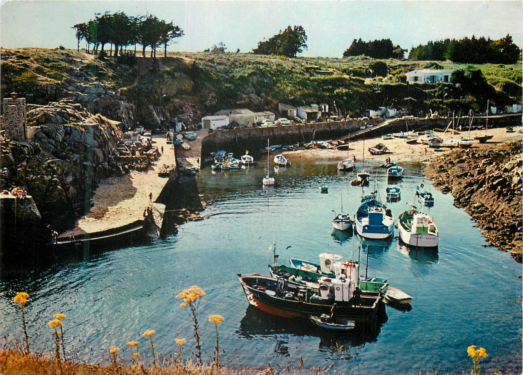 CPM Ile d Yeu Vendee Le port de la Meule Bateaux