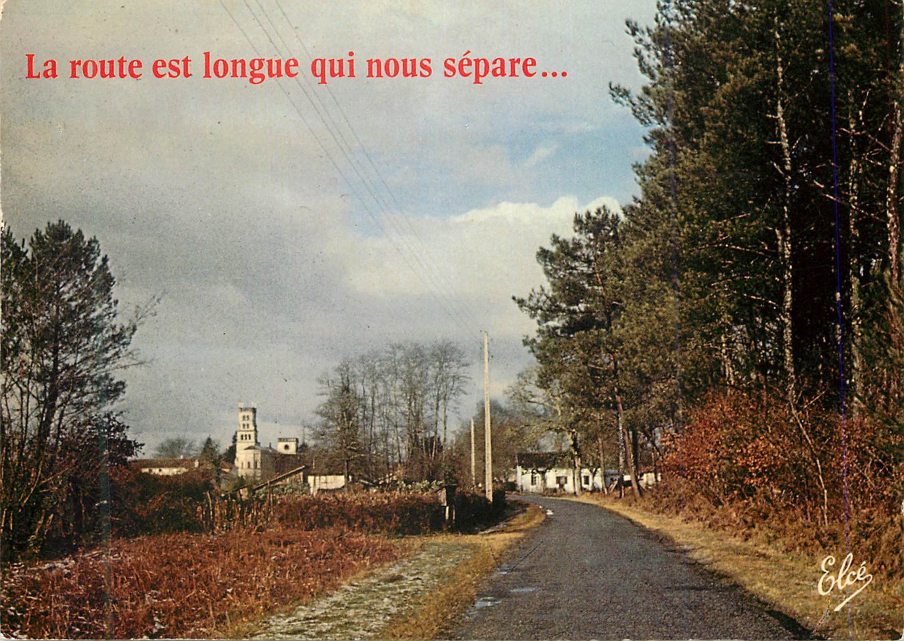 CPM La route est lounge qui nous separe En vacances