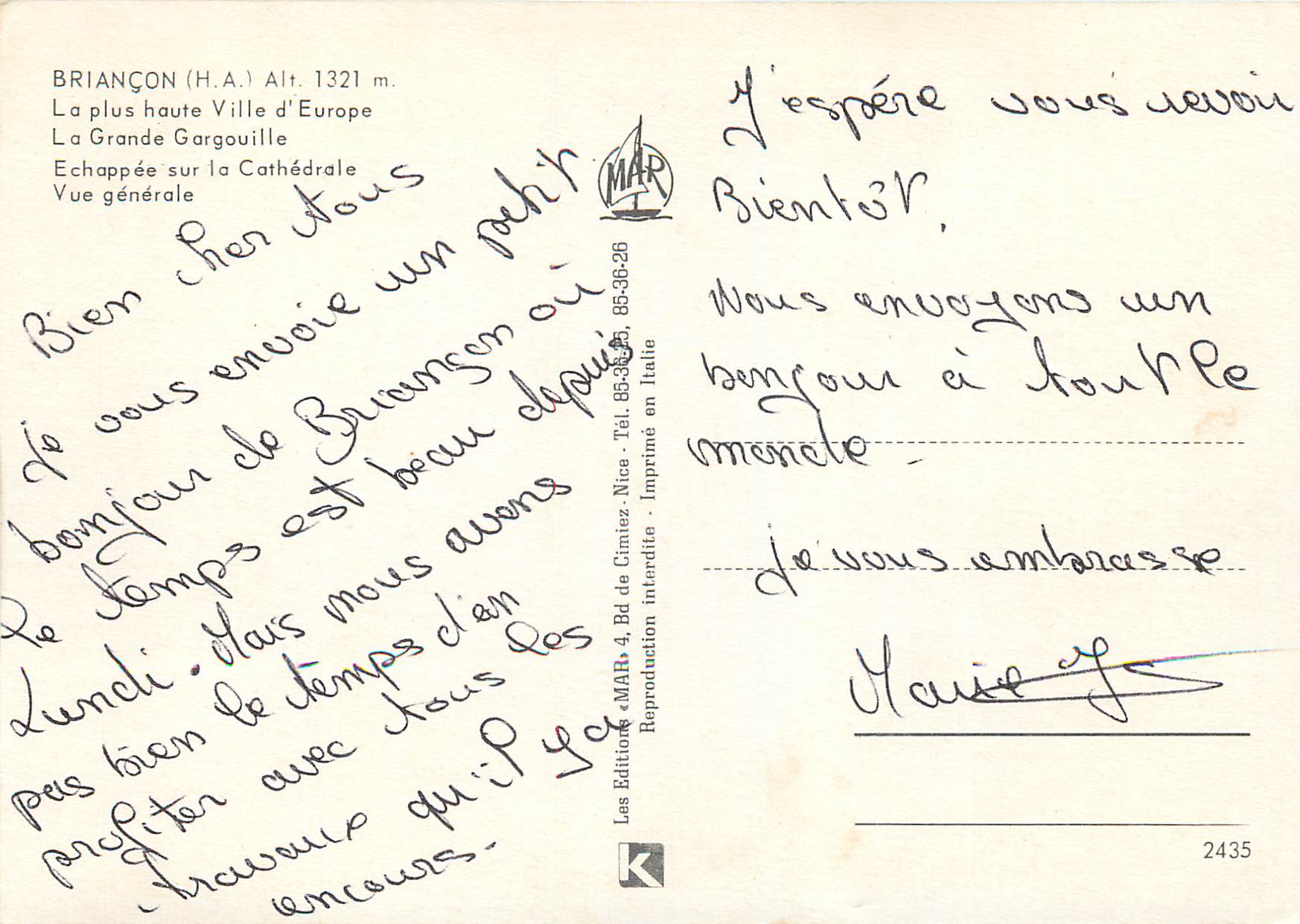 Briancón — la Ville la plus haute d'Europe — Édition MAH — Reverso