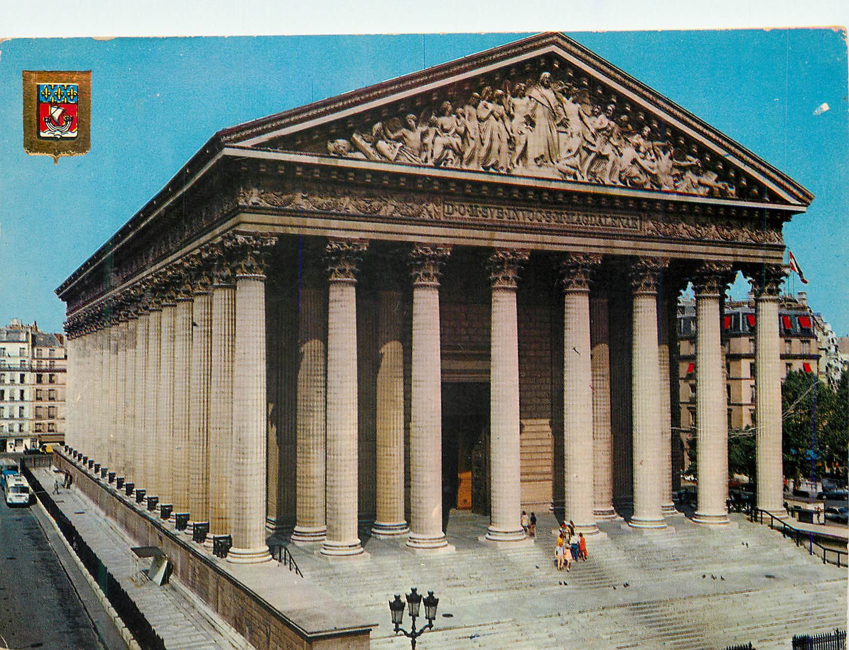 CPM Paris the madeleine church contructed