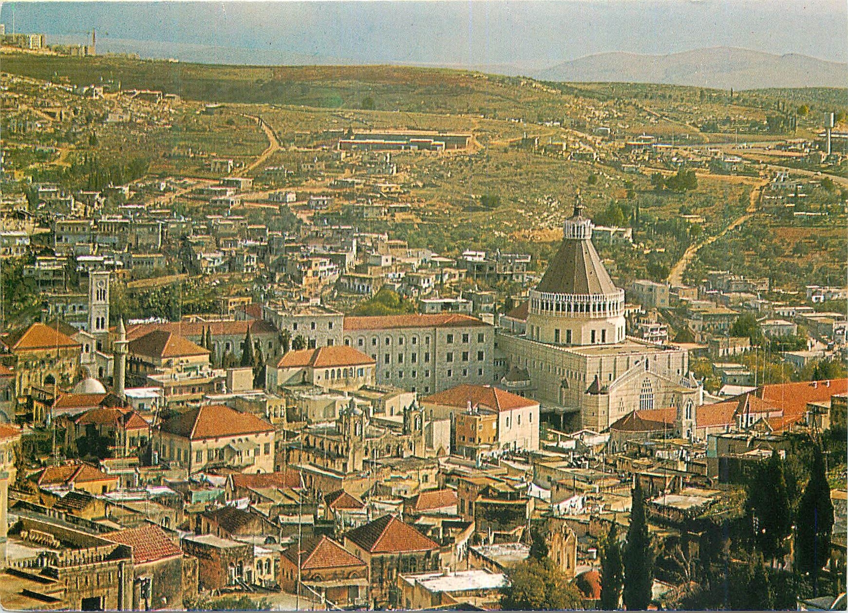 CPM Nazareth Partial View Centre The Church of the Annunciation