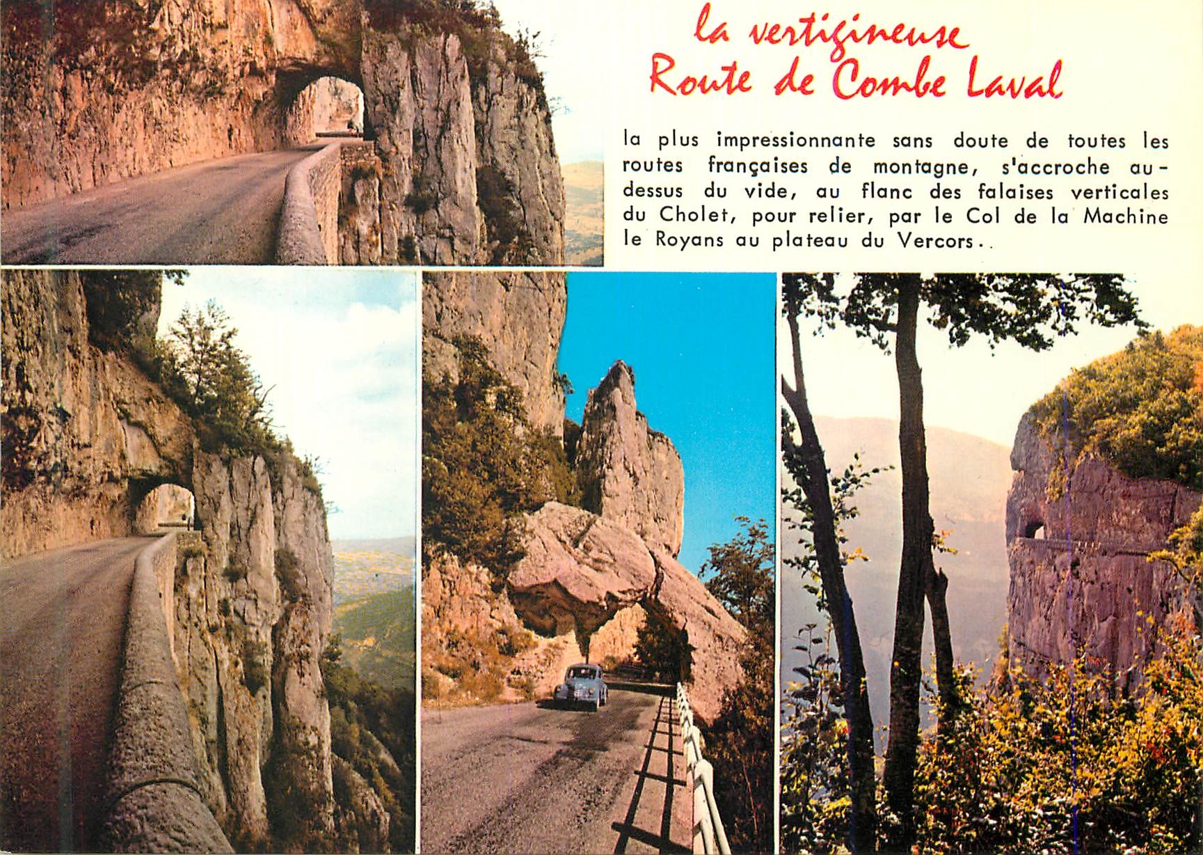 CPM la vertigineuse Route de Combe Laval Paysage du Royans Route de Combe Laval