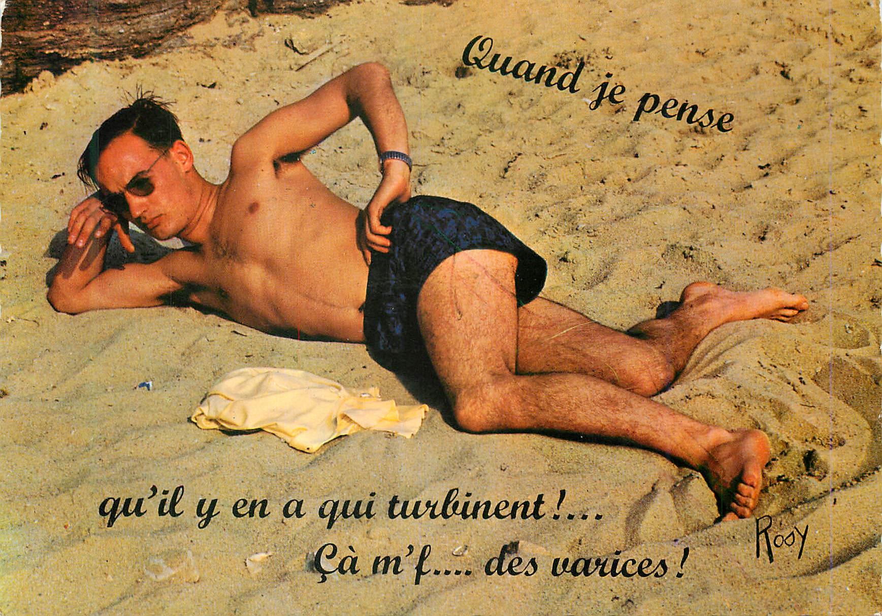 Homme au soleil — varices — Rooy, n°951