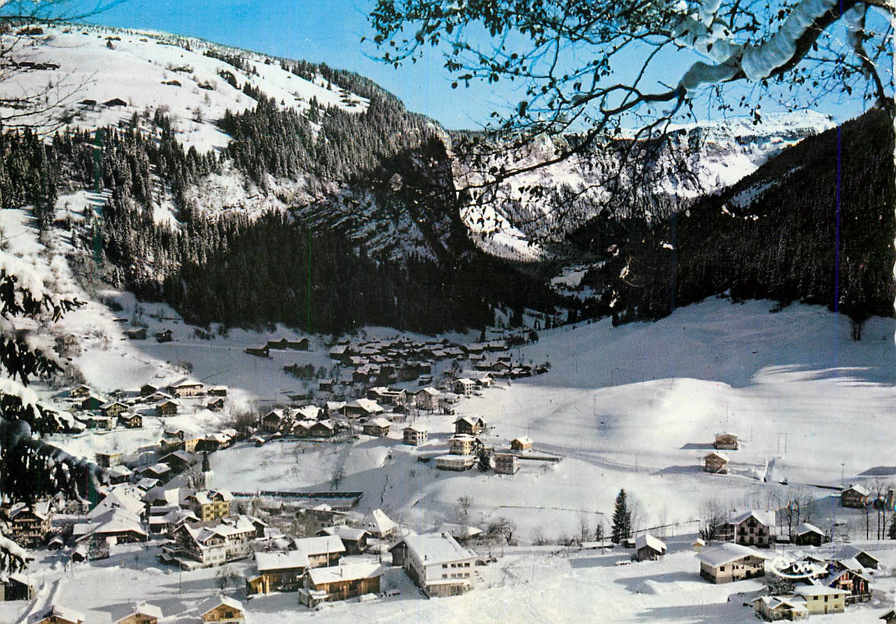 MORZINE (74) - Vue sur le Quartier de l'Église et Plateau d'Avoriaz - Imprimeur Combier