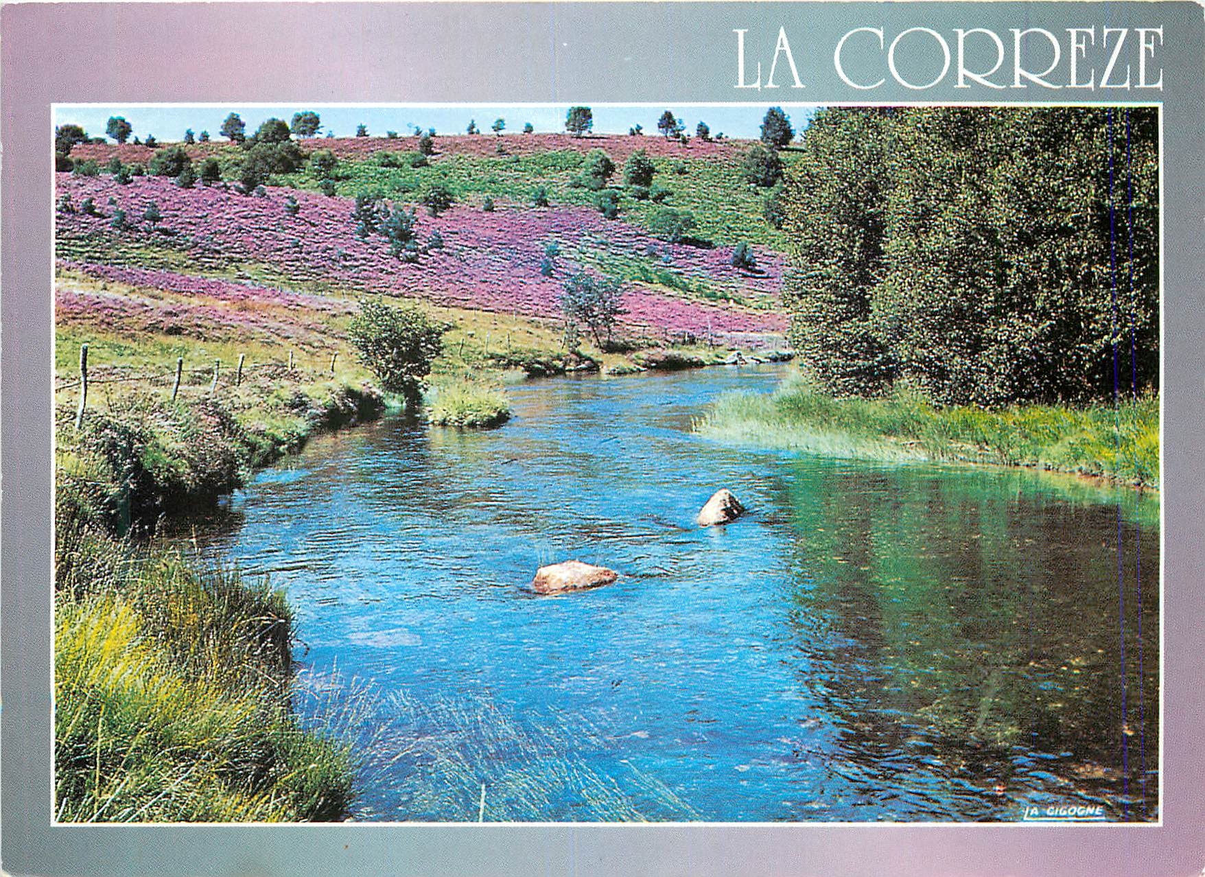 CPM Images de France La Correze pittoresque Vallee de la Vezere qui nee du plateau de Millevaches serpente au millieu