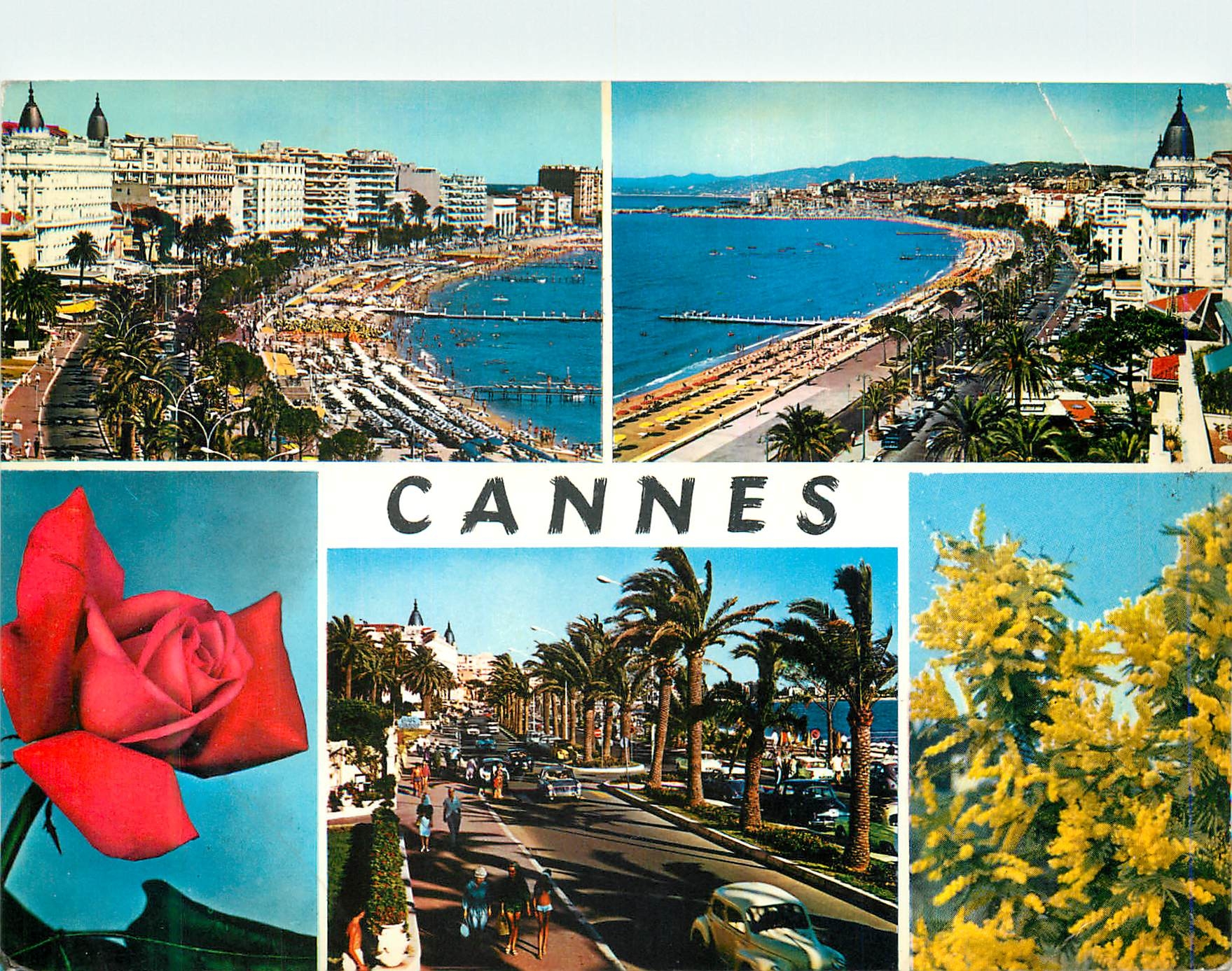 CPM La Cote d Azur Cannes Les Palais de la Croisette