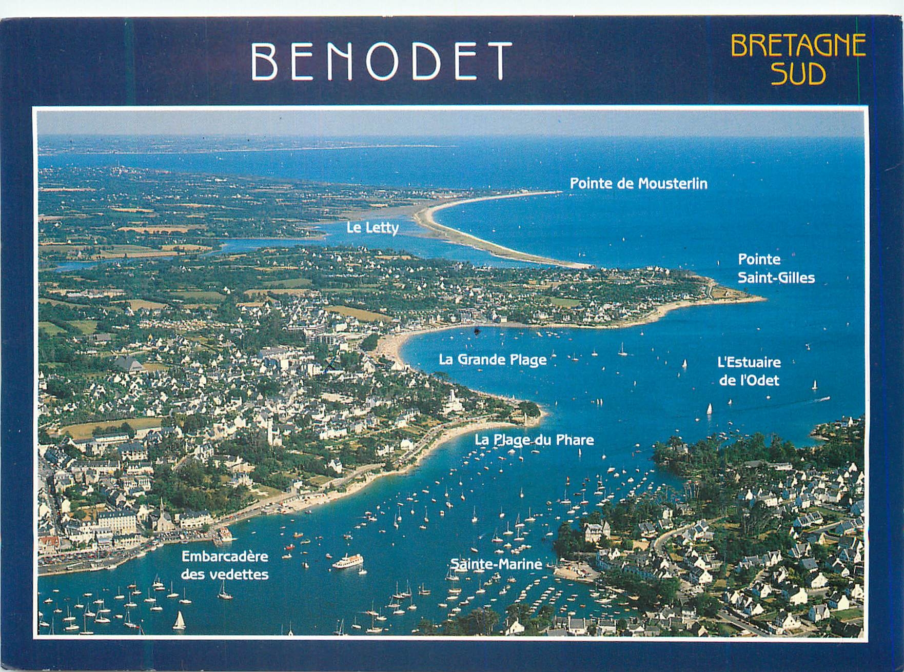 CPM Couleurs de Bretagne Benodet Finistere Vue generale