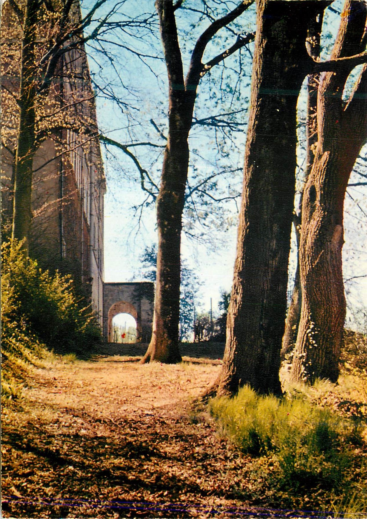 CPM Flavigny Ozerain C d Or Maison Lacordiare Entree vue du sous bois