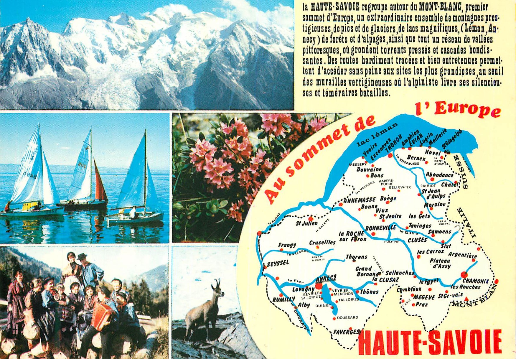 CPM Au sommet de l Europe Haute Savoie Departement de la Haute Savoie