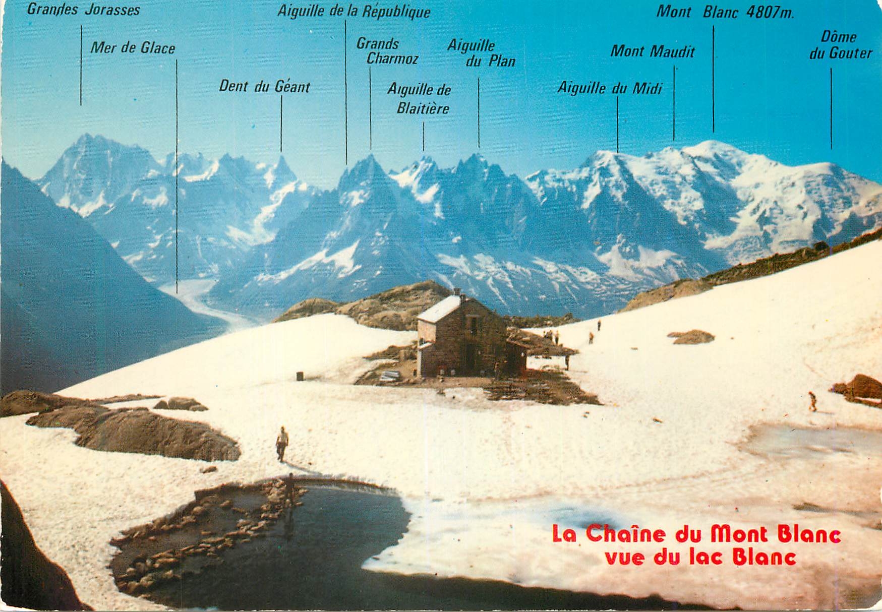 CPM Le Lac Blanc Panorama sur la Chaine du Mont Blanc