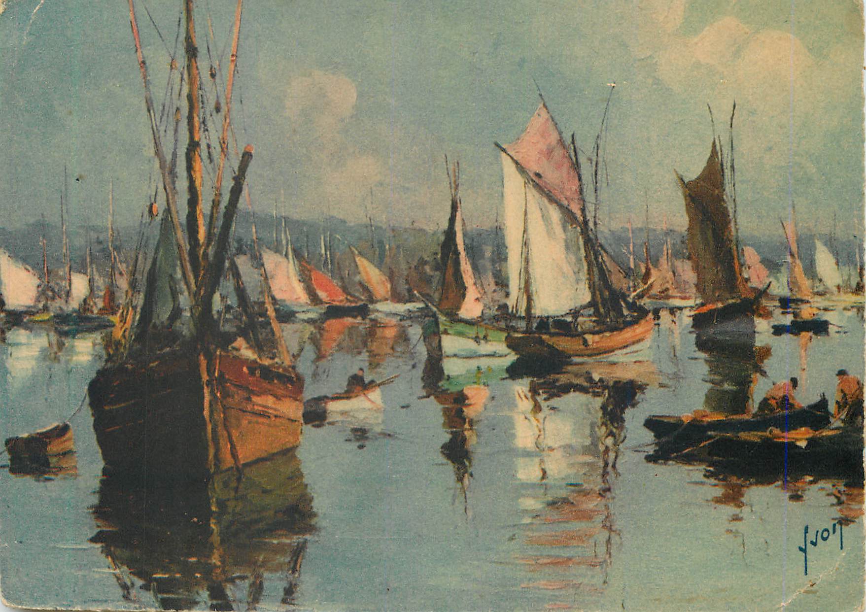 CPM Concarneau Finistere Le port Bateaux de peche