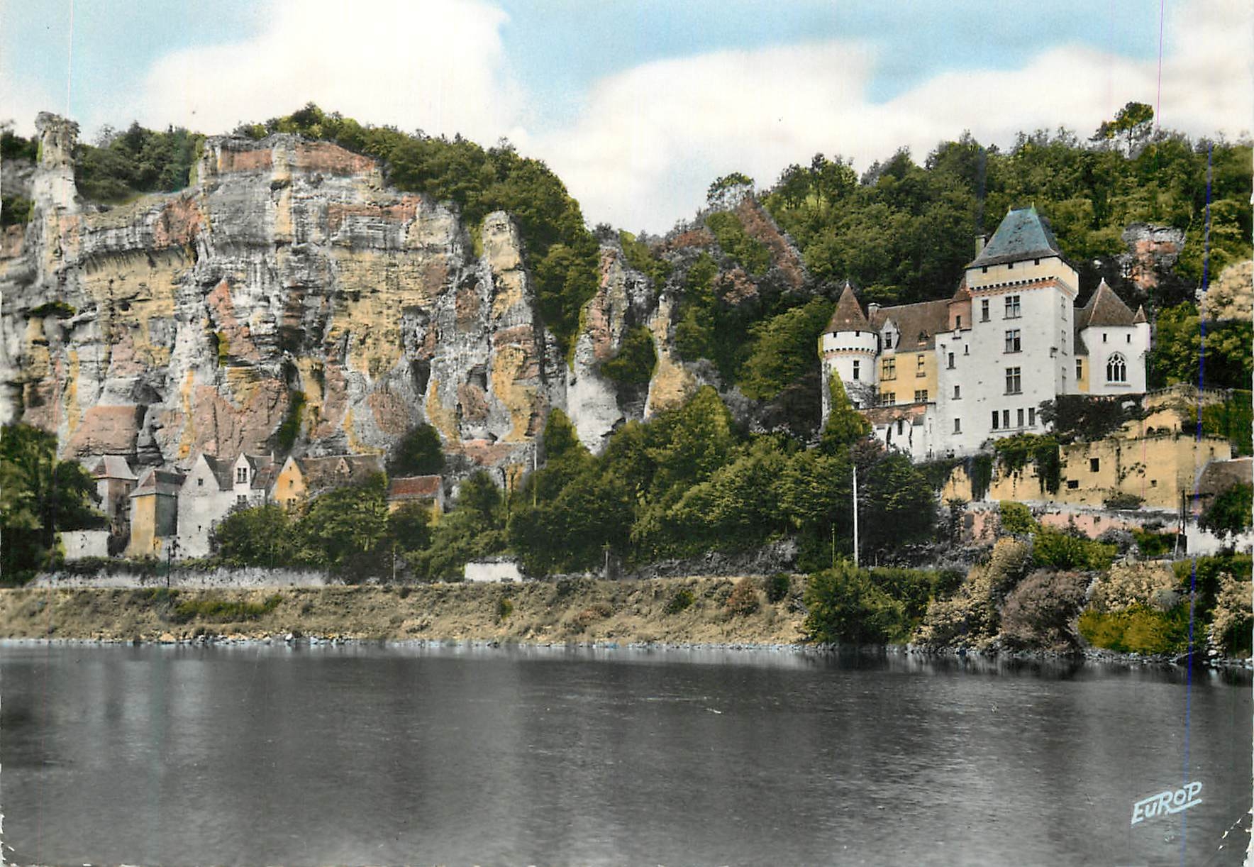 La Roque-Gageac (Dordogne) — the Malarterie Castle and the rocks — Édition de l'Europ
