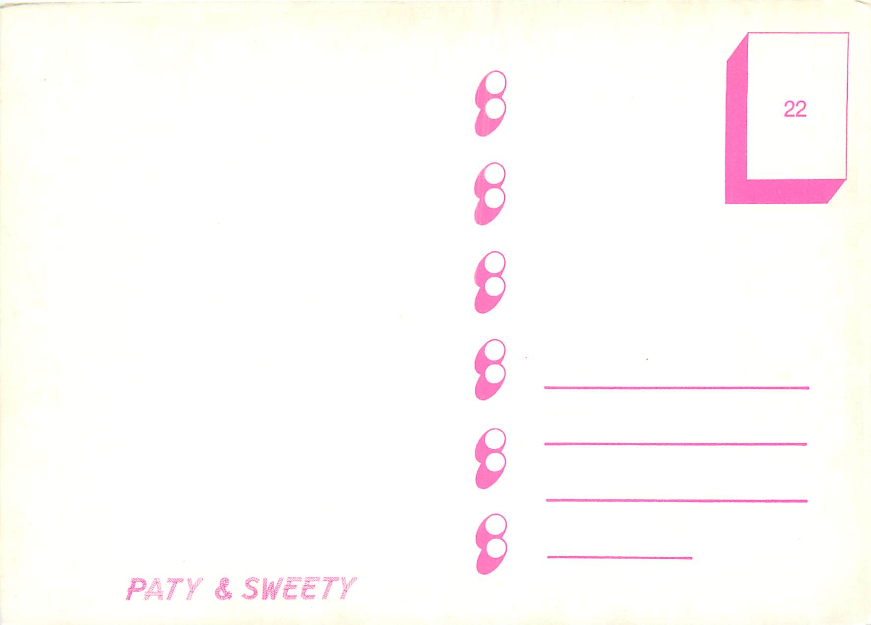 CPM C Est Plus Une Lettre C Est un Roman Patty Sweety — Rückseite