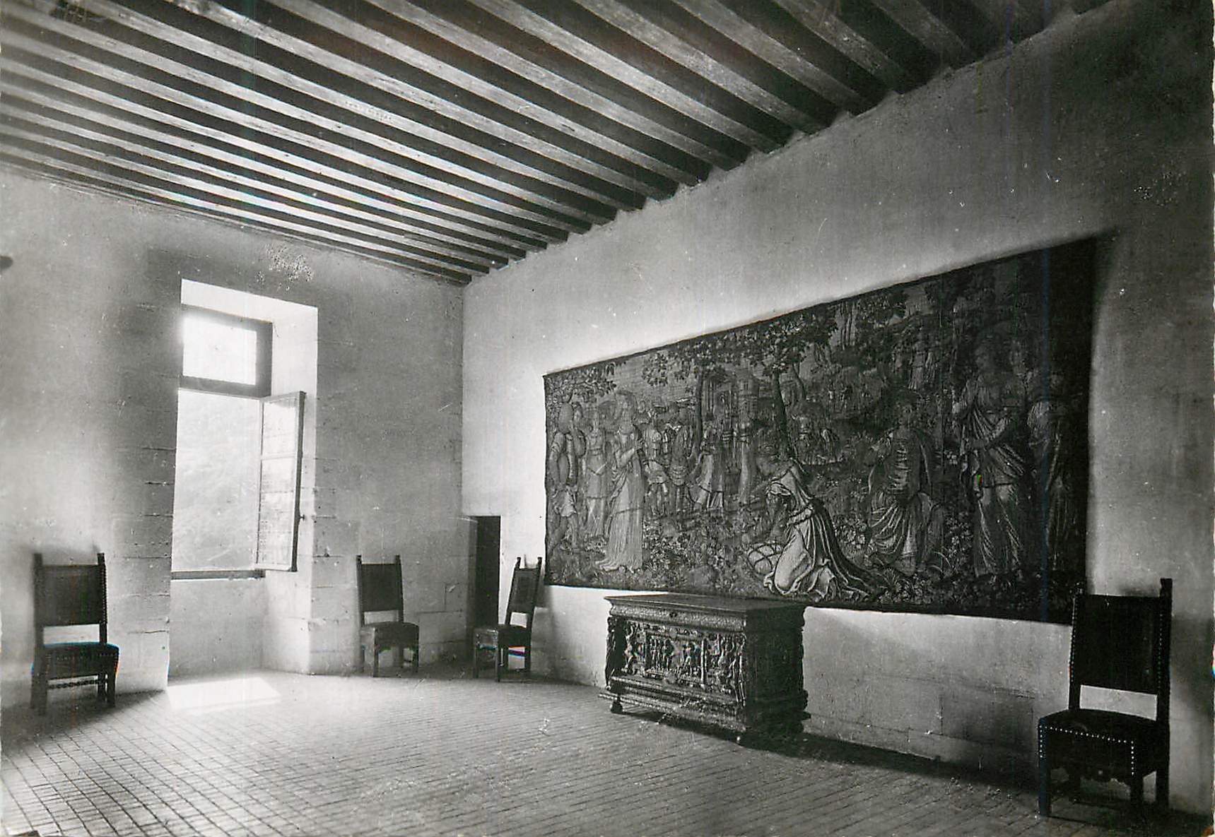 CPM Chateau de Chaumont Sur Loire L et C Salle du l Etage