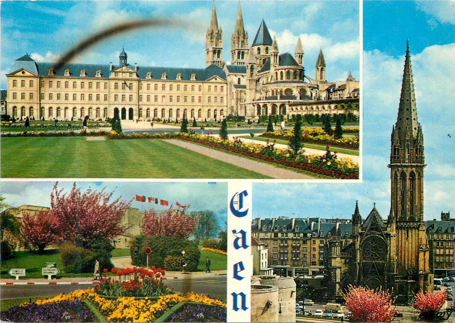 Caen — Abbaye aux Hommes, Hôtel de ville, Église Saint-Pierre — Éditions Normandes LE GOUBEY