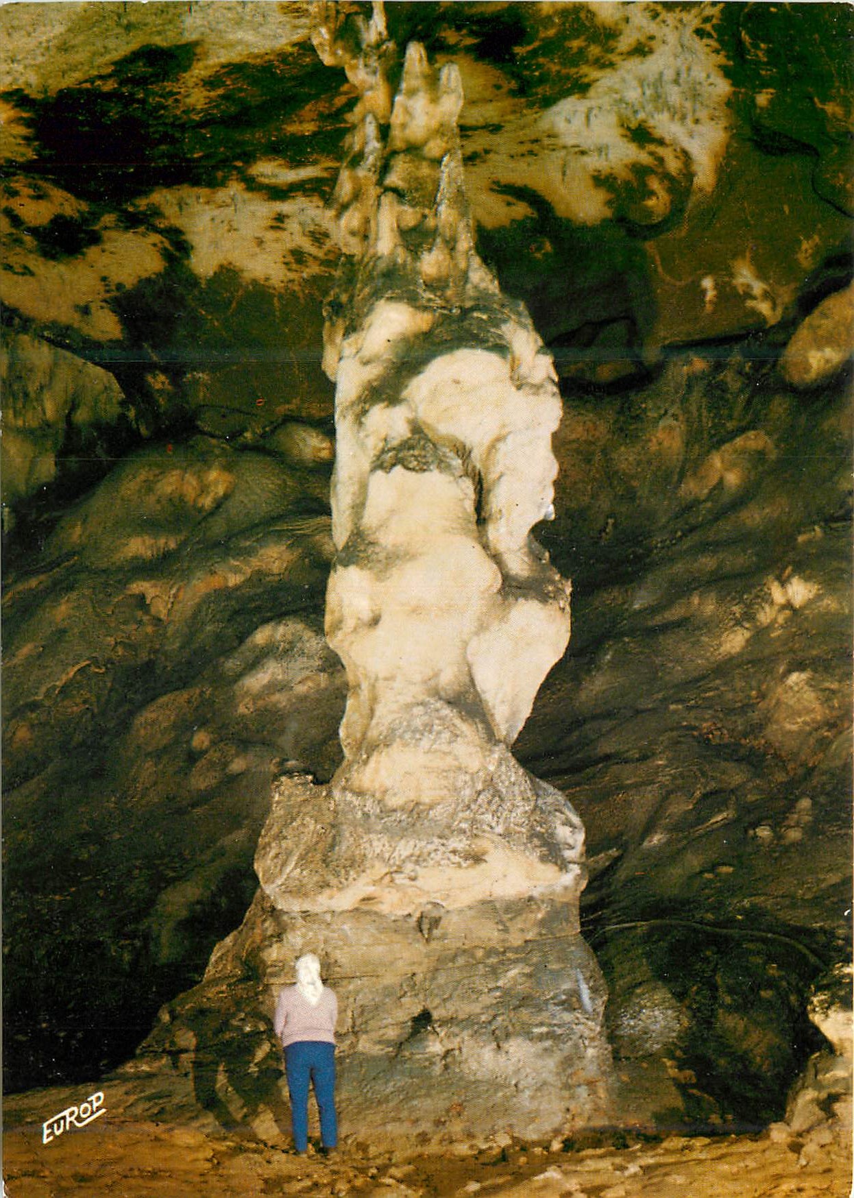 CPM En Pays Basque Grottes d Isturitz et d Oxocelhaye d Hasparren de Cambo Le Colonne Monumentale dans la Salle s Isturi