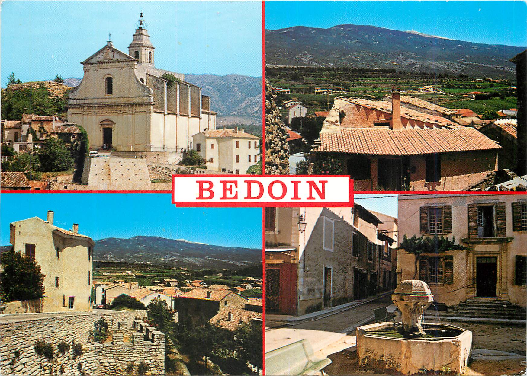 CPM La Vaucluse Touristique Bedoin Vaucluse Charment village au pied du Mont Ventoux