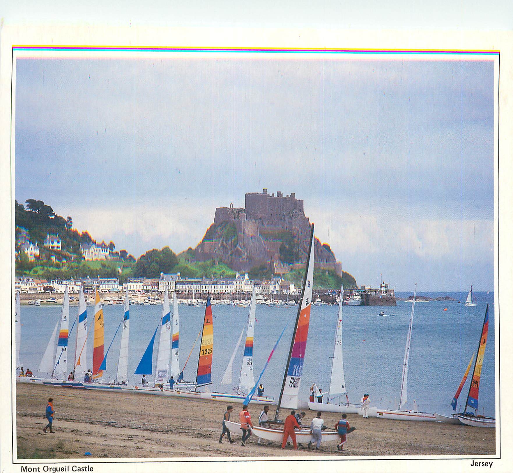 CPM Mont Orgueil Castle Jersey Situated at Gorey the Castle should be with a magnificent keep rambling outwork gates and