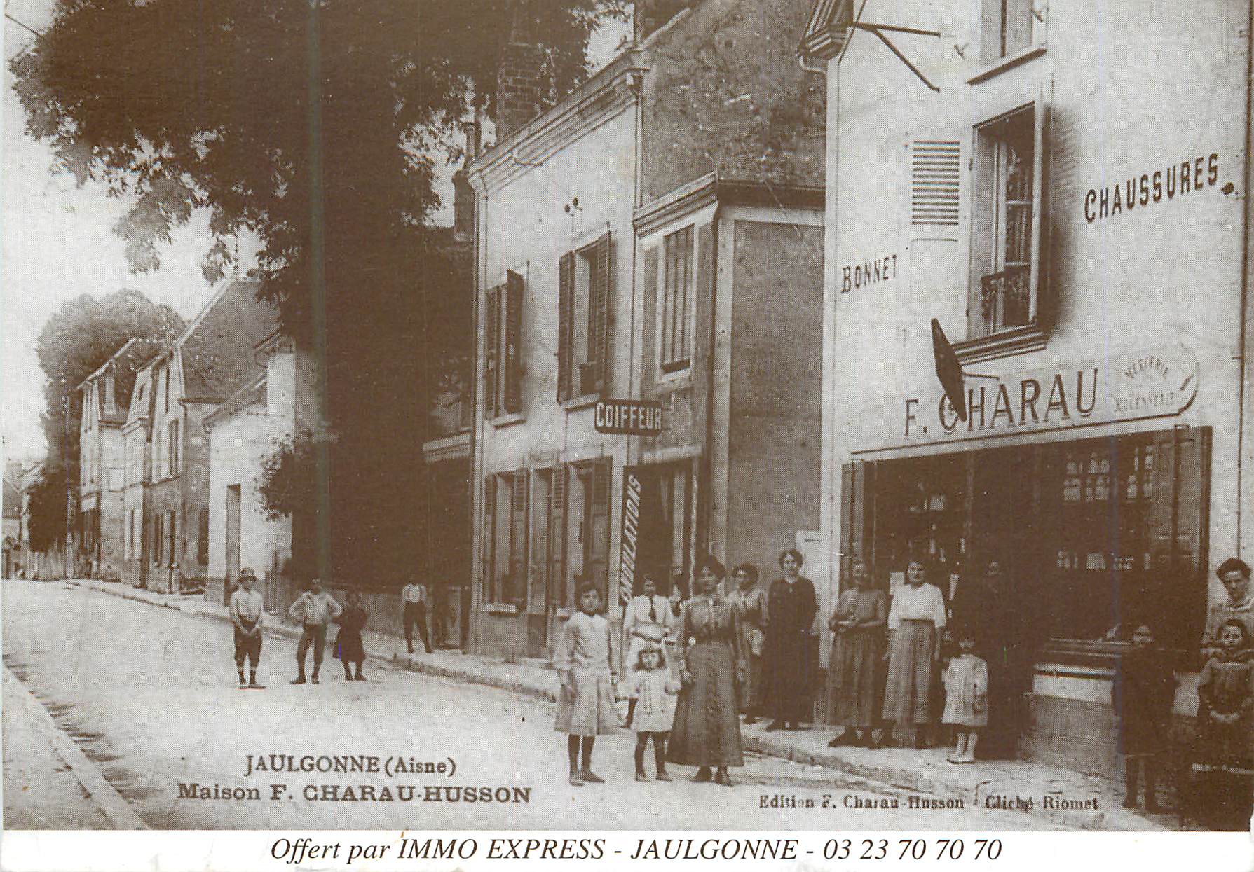 CPM Jaulgonne Aisne Maison F Charau Husson Offert par Immo Express Jaulgonne