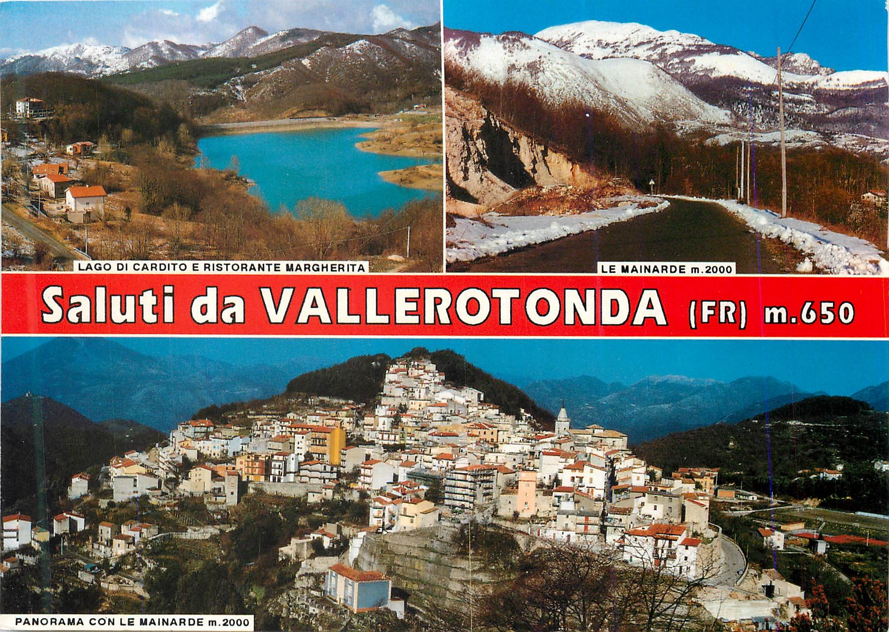CPM Saluti da Vallerotonda Prop Ris Nicolina Torrice Riv Tabacchi Cancelleria