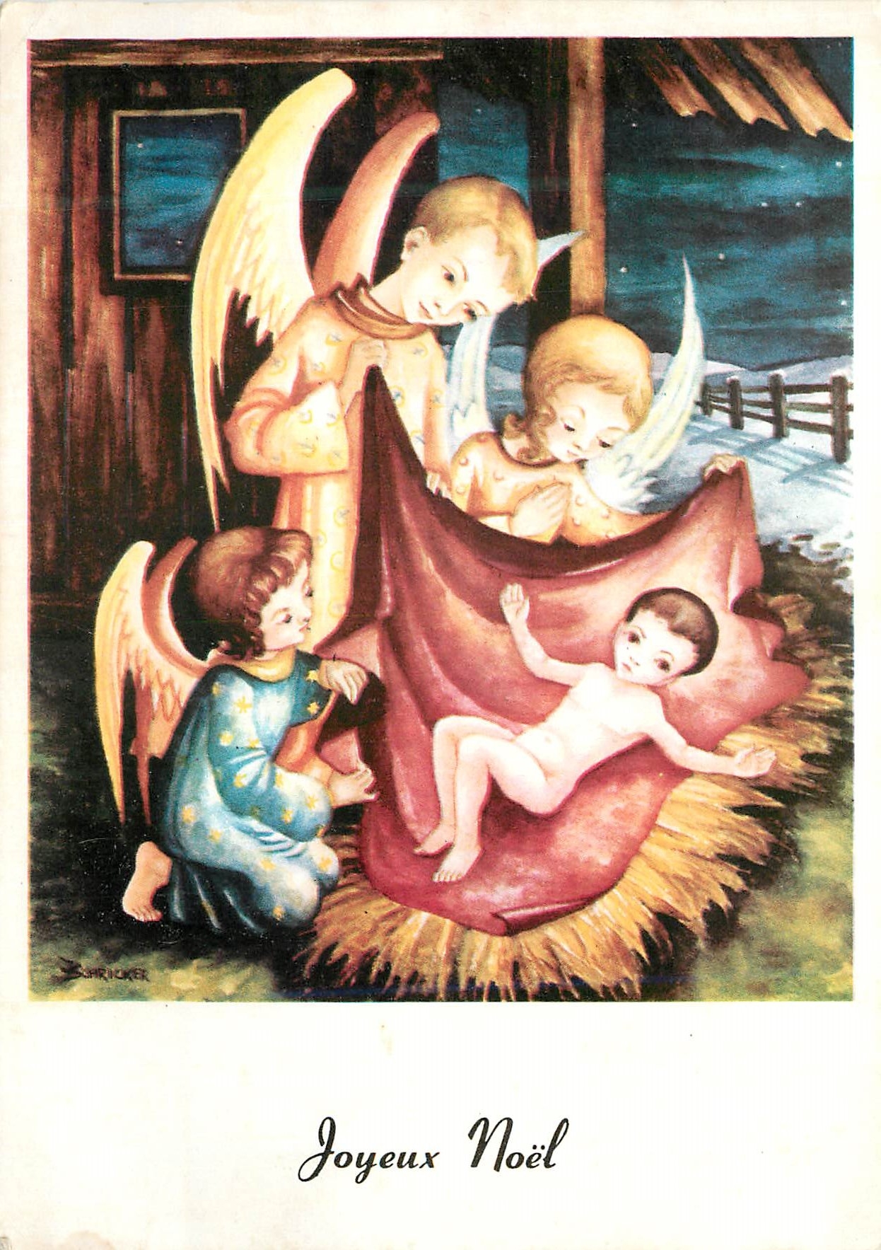 CPM Joyeux Noel Cartes Antiques Vivere