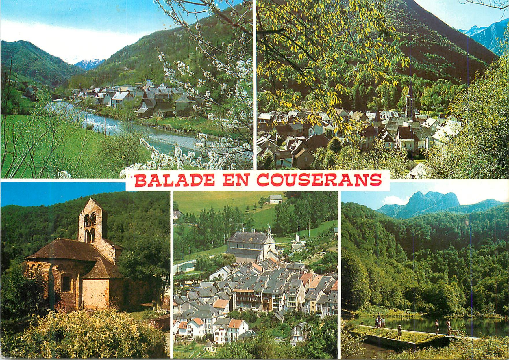 CPM Balade en Couserans Arlege Bordes sur Lez Sentein Eglise de Bordes Castillon