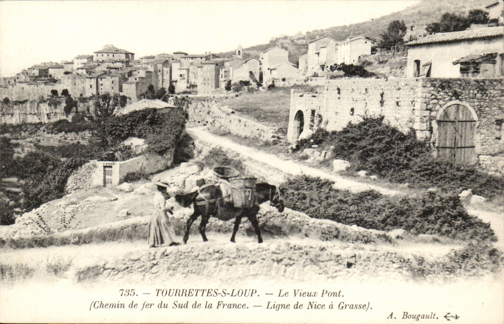 TOURRETTE-S-LOUP — El Viejo Puente — A. Bougault