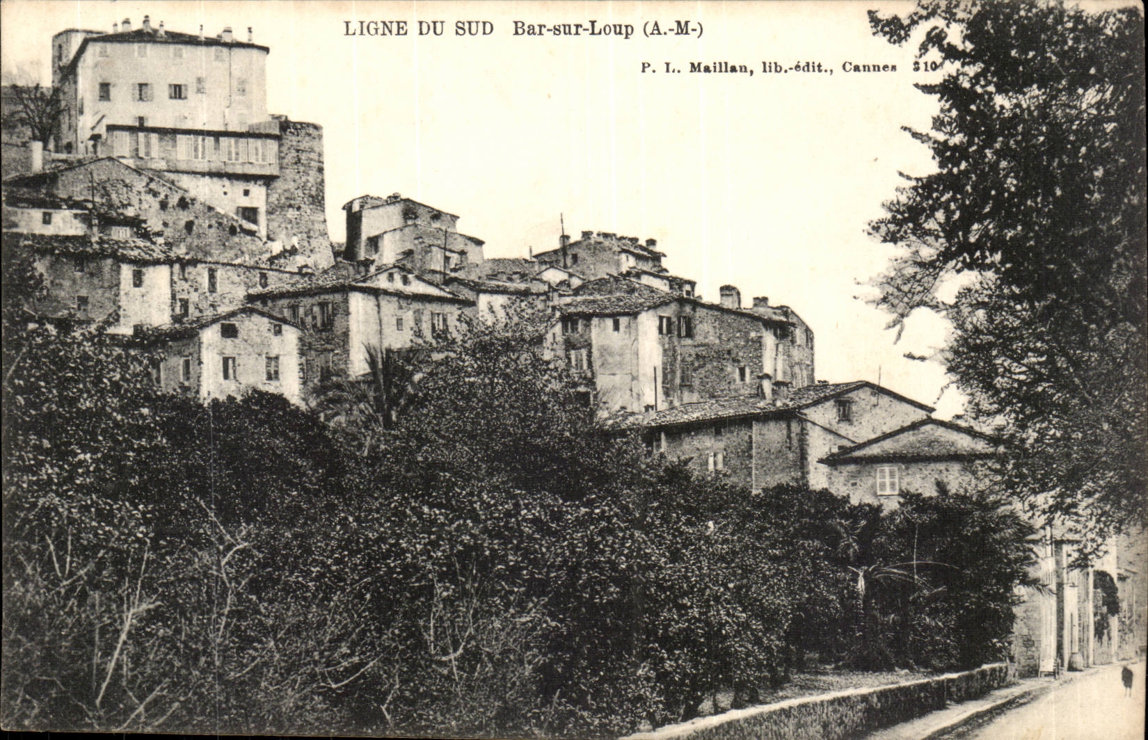 Bar sur Loup - Ligne du Sud de la France - train - - CPA 