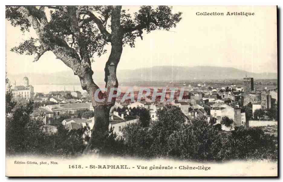 Var - Saint Raphael - Collection Artistique - Vue Generale - CHene liege - CPA 
