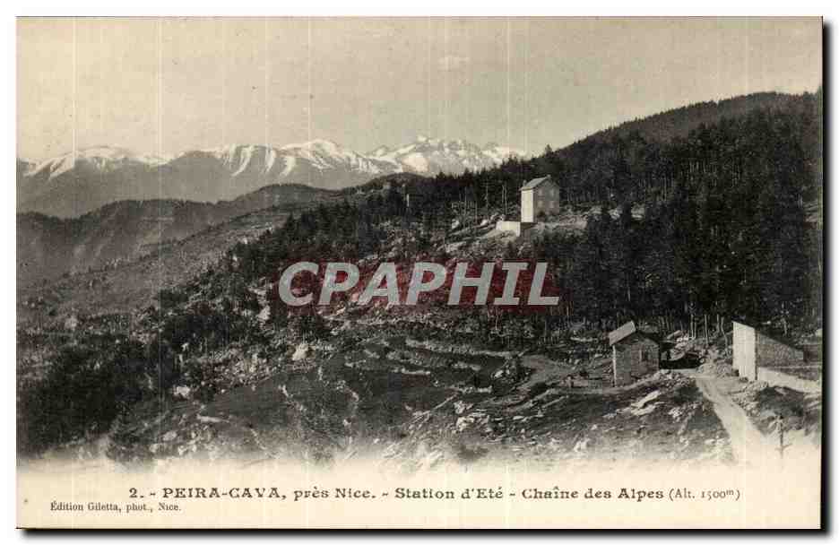 Piera Cava - pres Nice - Station d'ete - Chaine des Alpes - CPA 