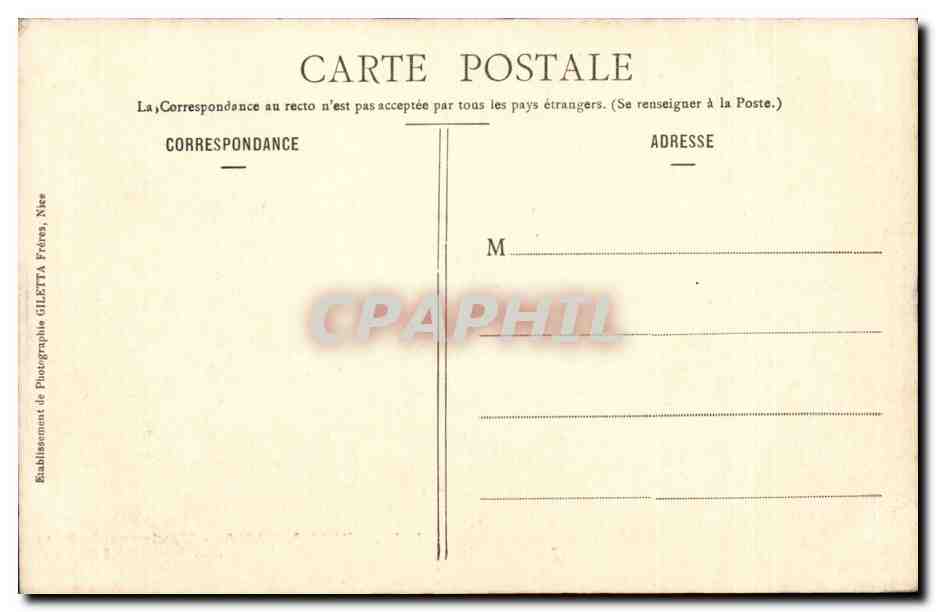 Peïra-Cava - Um Nice - Hotel des Alpes - Eingang zum Dorf - Édition Gilettà, phot. Nice — Rückseite