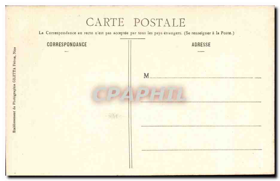Piera Cava - Station Entival - Alt 1500m - 40 kil de Nice - Un coin de Parc - CPA  — Rückseite