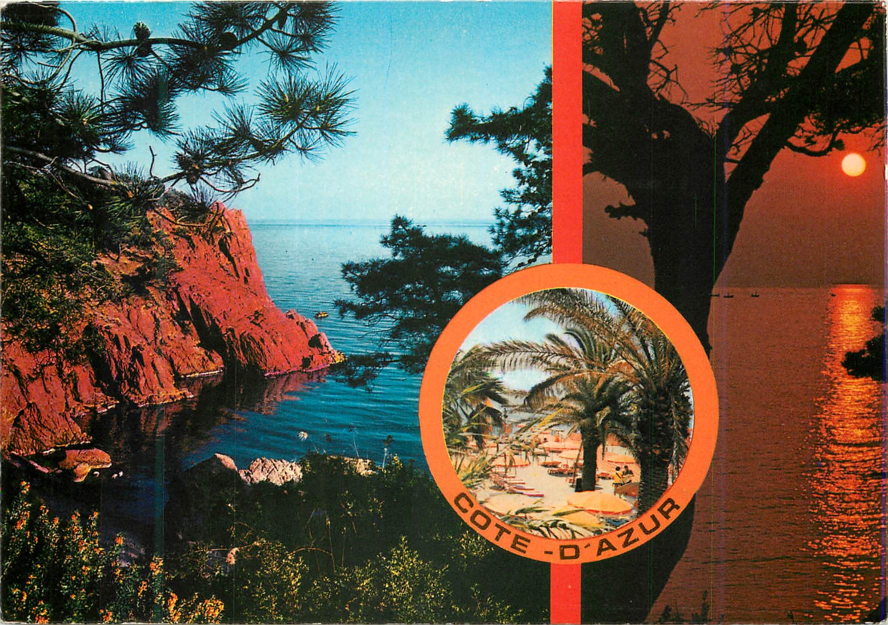 Côte d'Azur — Calanques et coucher de soleil — Édition Y.P.A. n°1569