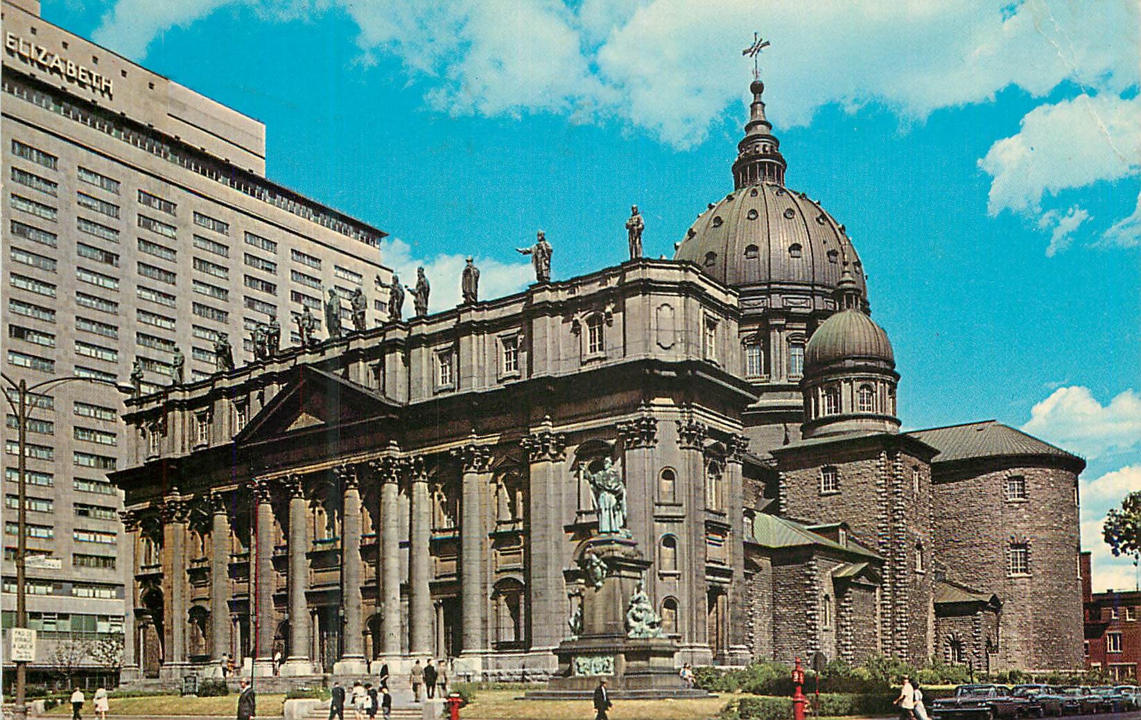 CPM Montreal P Q Canada Cathedral Basilica of Mary Queen of World