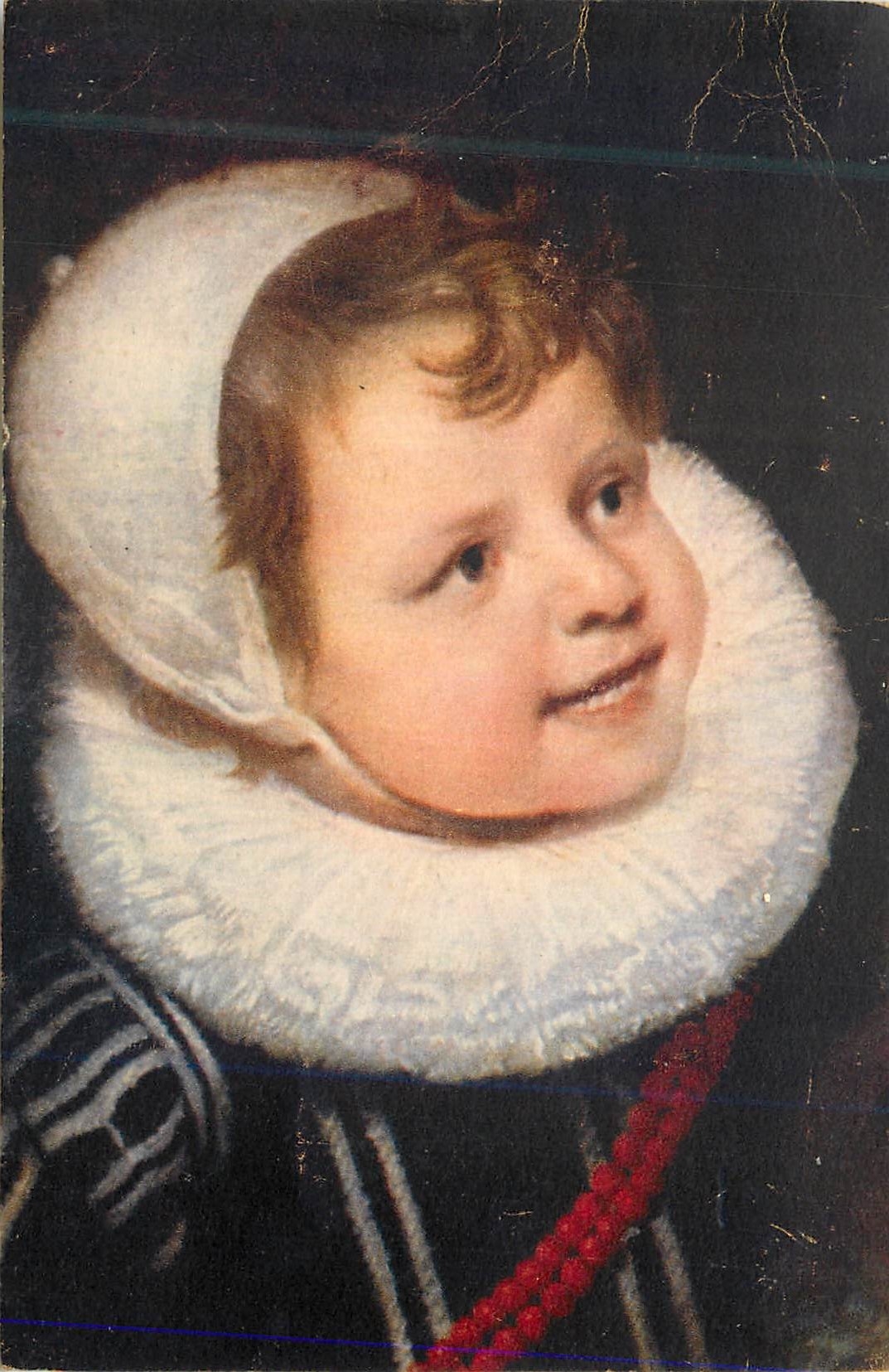 CPM (Patrimoine des Musees Royaux Bruxelles) Cornelis de Vos Detail du Tableau Portrait de L'Artiste et de sa Famille 