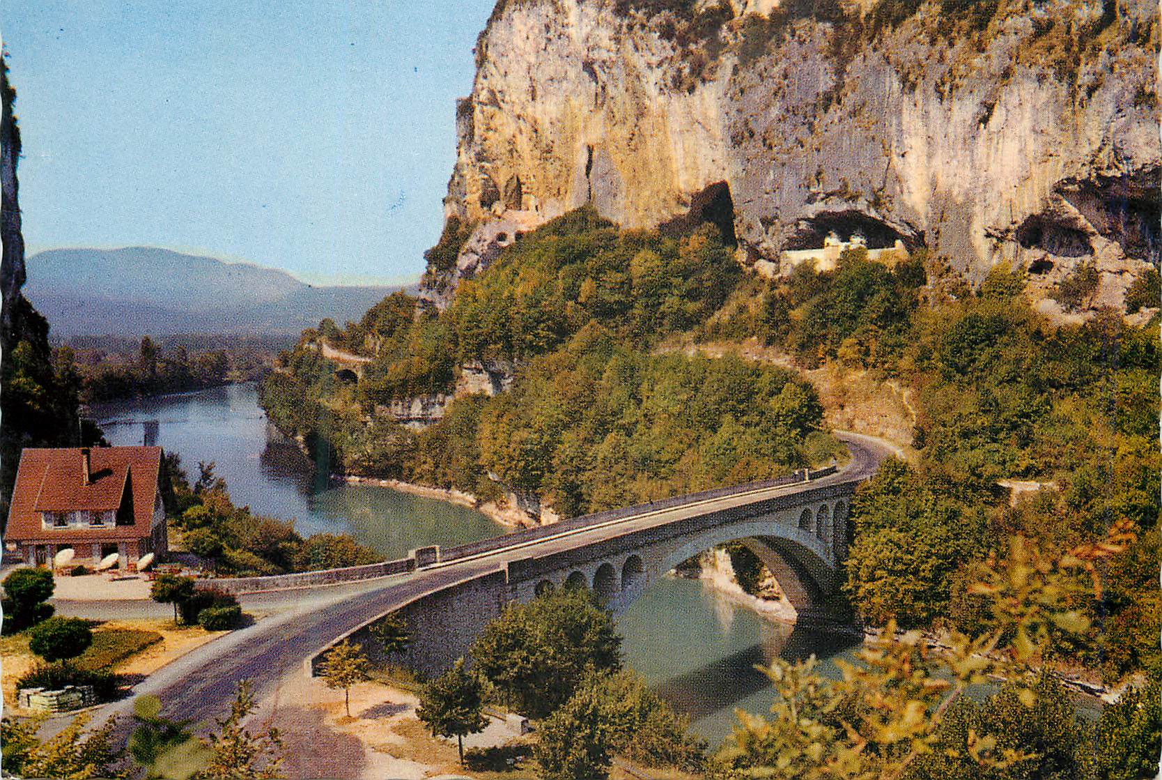 CPM Pont de la Balme sur le Rhone pres du Tunnel de la Dent du Chat
