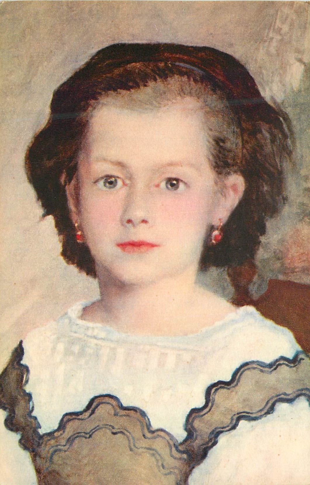 CPM The Cleveland Museum of Art Gift Hanna Fund Renoir Portrait de Mademoiselle Romaine Lacaux 